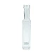 High quality 125ml clear cylinder olive oil glass bottles with aluminum cap