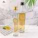 High quality 125ml clear cylinder olive oil glass bottles with aluminum cap