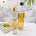 High quality 125ml clear cylinder olive oil glass bottles with aluminum cap
